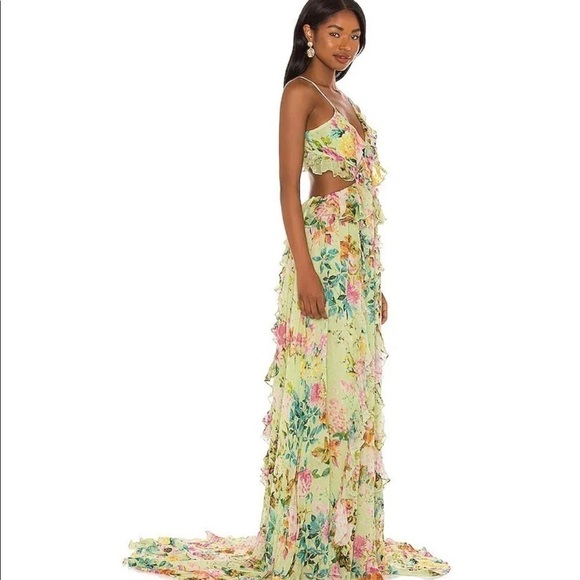 Rococo Sand x Revolve Calla gown in green NWT - Picture 2 of 10